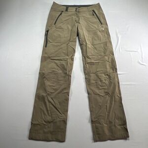 Mammut Swiss Tech Hiking Pants Mens 10 Beige Stretch Low Rise Zip Fly Straight